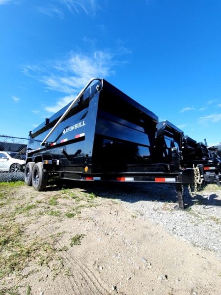 New 2026 Iron Bull DTB8314072 Crank Tarp Dump Trailer 83x14' With 7k Axles 15k Gvwr