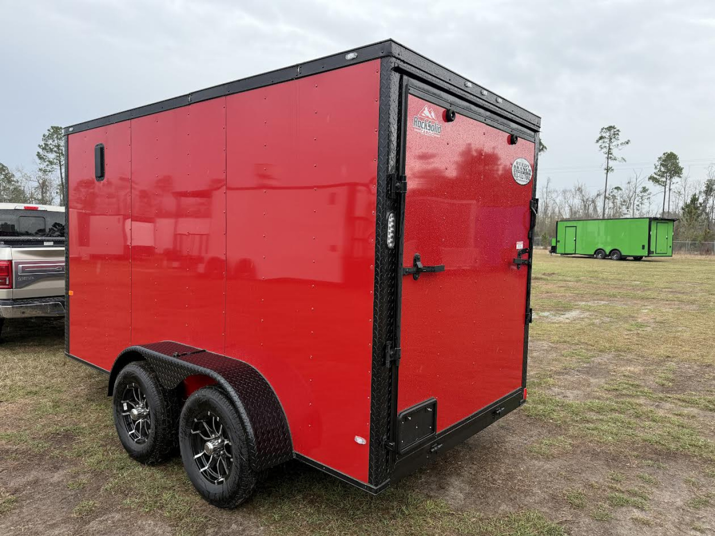 New 6x12 Red Enclosed Cargo Trailer | Rock Solid Cargo