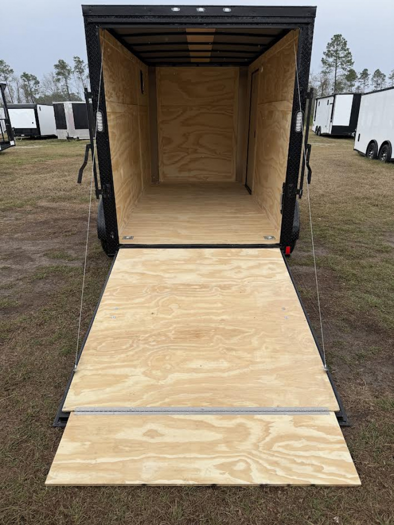 New 6x12 Red Enclosed Cargo Trailer | Rock Solid Cargo