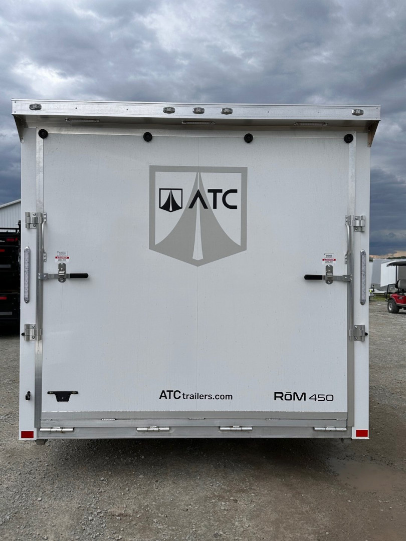 New 2026 NEW 2025 ATC 8.5 x 28 ROM450 Enclosed ALUMINUM Car Hauler