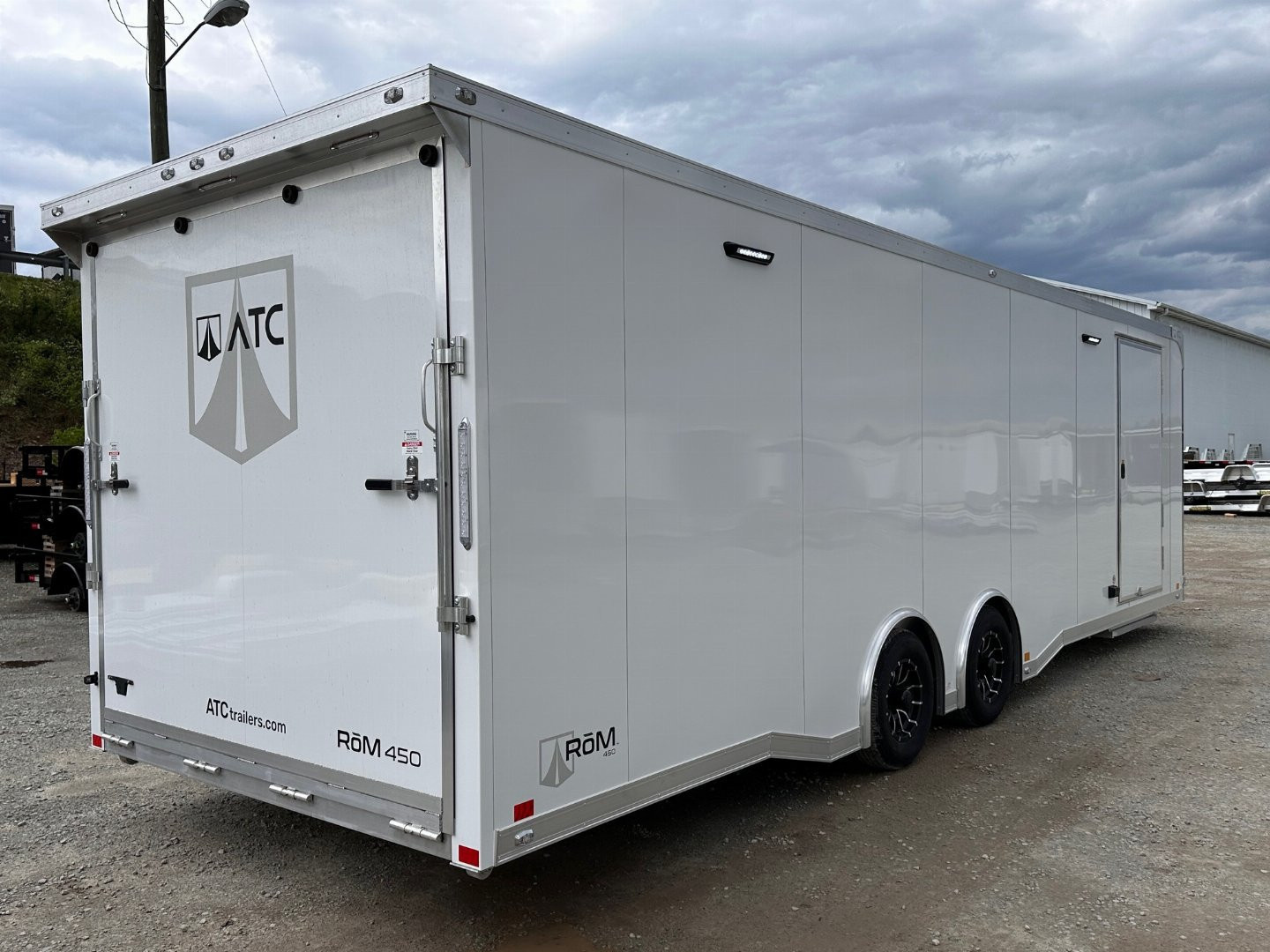 New 2026 NEW 2025 ATC 8.5 x 28 ROM450 Enclosed ALUMINUM Car Hauler