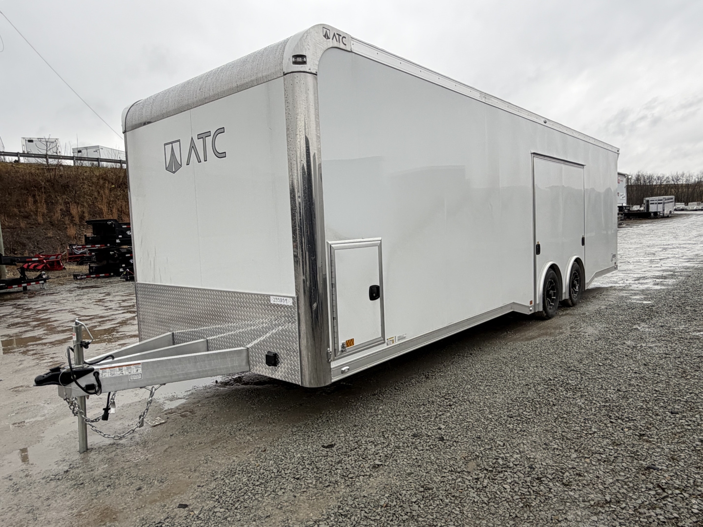 New 2026 NEW 2025 ATC 8.5 x 28 ROM450 Enclosed ALUMINUM Car Hauler