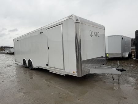 New 2026 NEW 2025 ATC 8.5 x 28 ROM450 Enclosed ALUMINUM Car Hauler