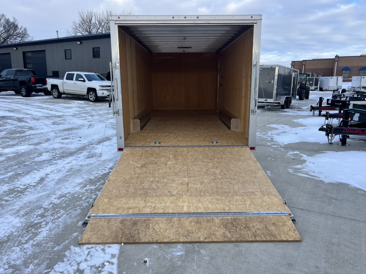 Used 2016 ATC 8.5x20 ALL Aluminum TALL Enclosed Cargo Hauler Rear Ramp Trailer