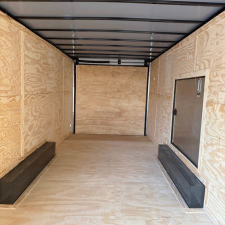 New 8.5X28 White Standard Car Hauler Trailer