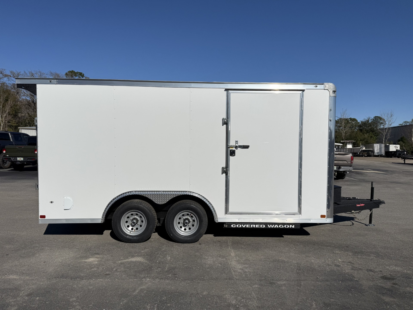 New TX8.5X16TA3 TEXAS TRAILERS 8.5' X 16' CARGO / ENCLOSED TRAILER W/REAR RAMP DOOR & SIDE DOOR, PRO LANDSCAPE PACKAGE