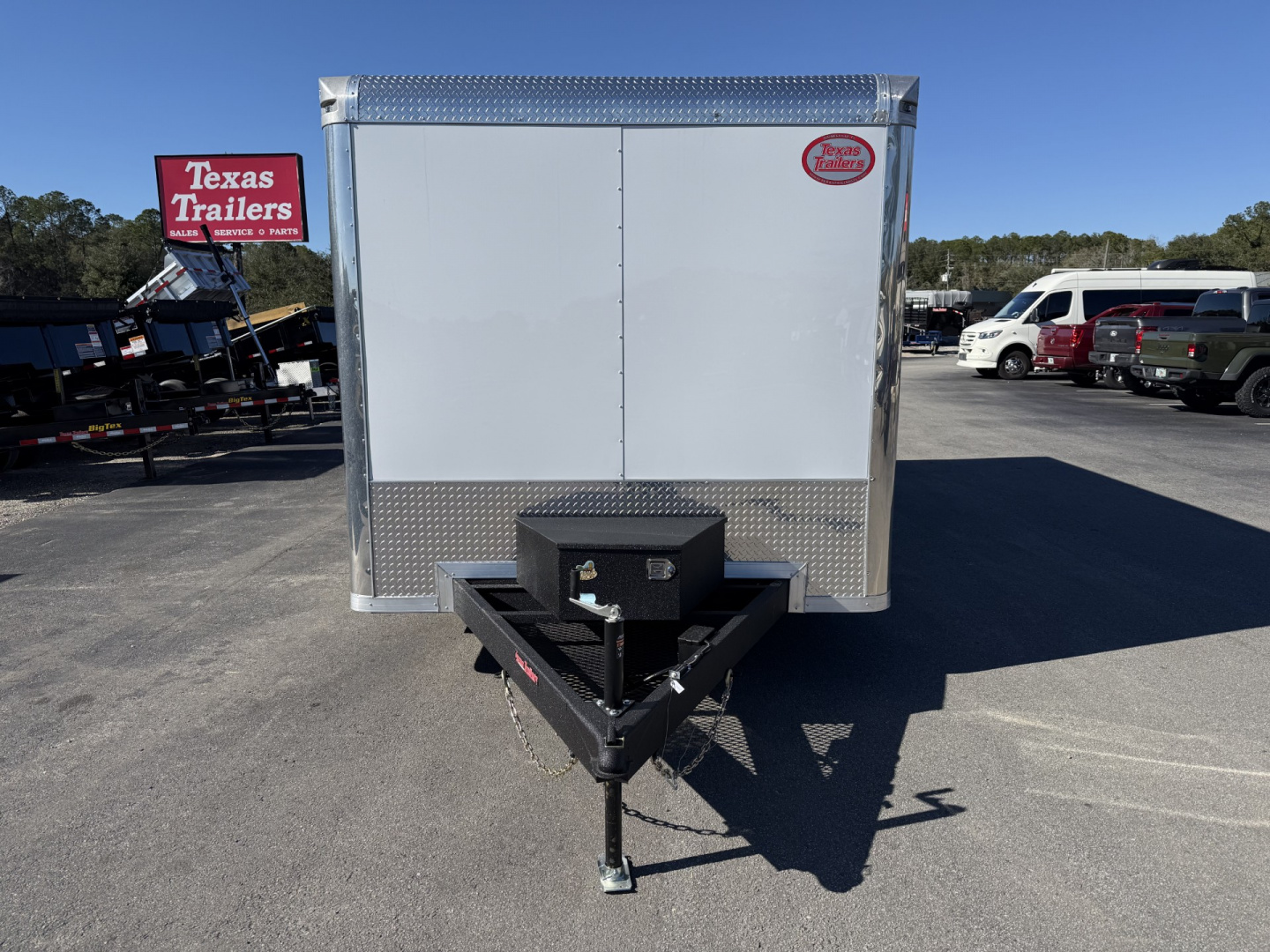 New TX8.5X16TA3 TEXAS TRAILERS 8.5' X 16' CARGO / ENCLOSED TRAILER W/REAR RAMP DOOR & SIDE DOOR, PRO LANDSCAPE PACKAGE