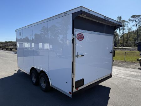 New TX8.5X16TA3 TEXAS TRAILERS 8.5' X 16' CARGO / ENCLOSED TRAILER W/REAR RAMP DOOR & SIDE DOOR, PRO LANDSCAPE PACKAGE