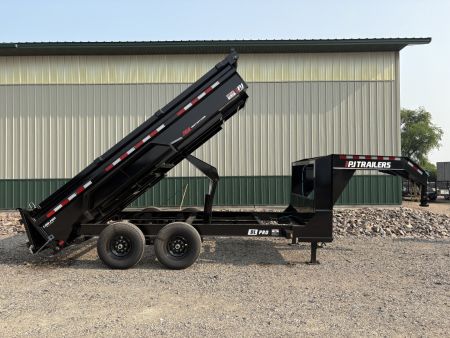 New 2026 14'x83" 14k PJ Low Pro Gooseneck Dump Trailer