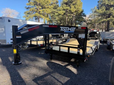 New 2026 Top Hat Trailers 22x102" GNWDO 14K Flatbed Trailer