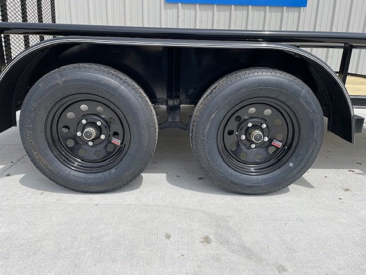 New 2025 DAVIDSON 83X12 (2)TANDEM AXLE PIPE TOP UTILITY W/36" GATE, DOVETAIL