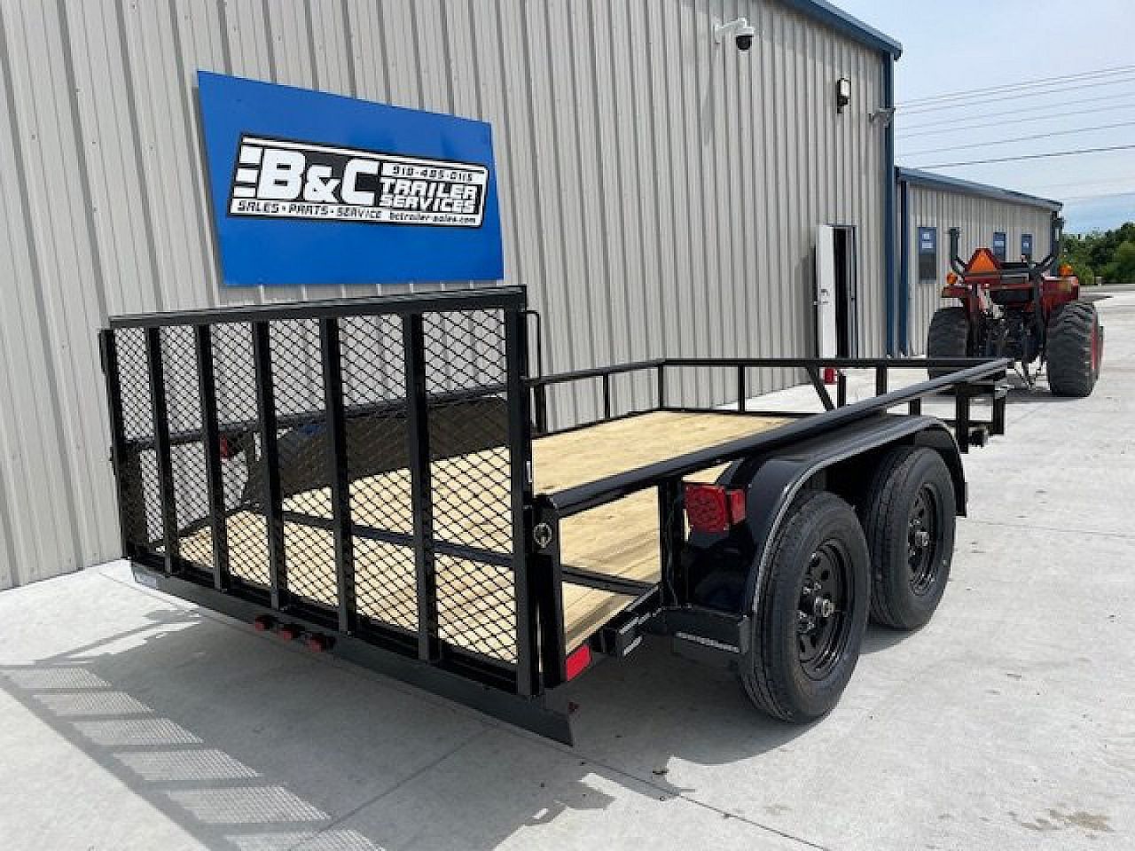 New 2025 DAVIDSON 83X12 (2)TANDEM AXLE PIPE TOP UTILITY W/36" GATE, DOVETAIL