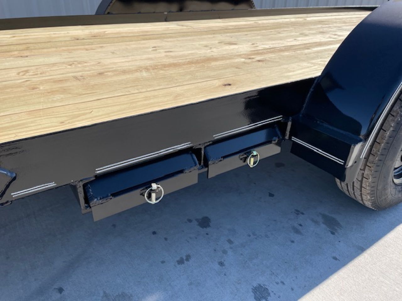 New 2026 DAVIDSON 83X20 CAR HAULER W/ PO RAMPS, WOOD FLOOR, 2' WOOD DOVE, TANDEM (2)3500#AXLES