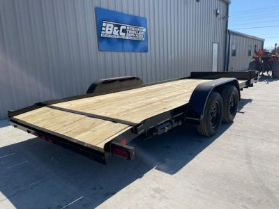 New 2026 DAVIDSON 83X20 CAR HAULER W/ PO RAMPS, WOOD FLOOR, 2' WOOD DOVE, TANDEM (2)3500#AXLES