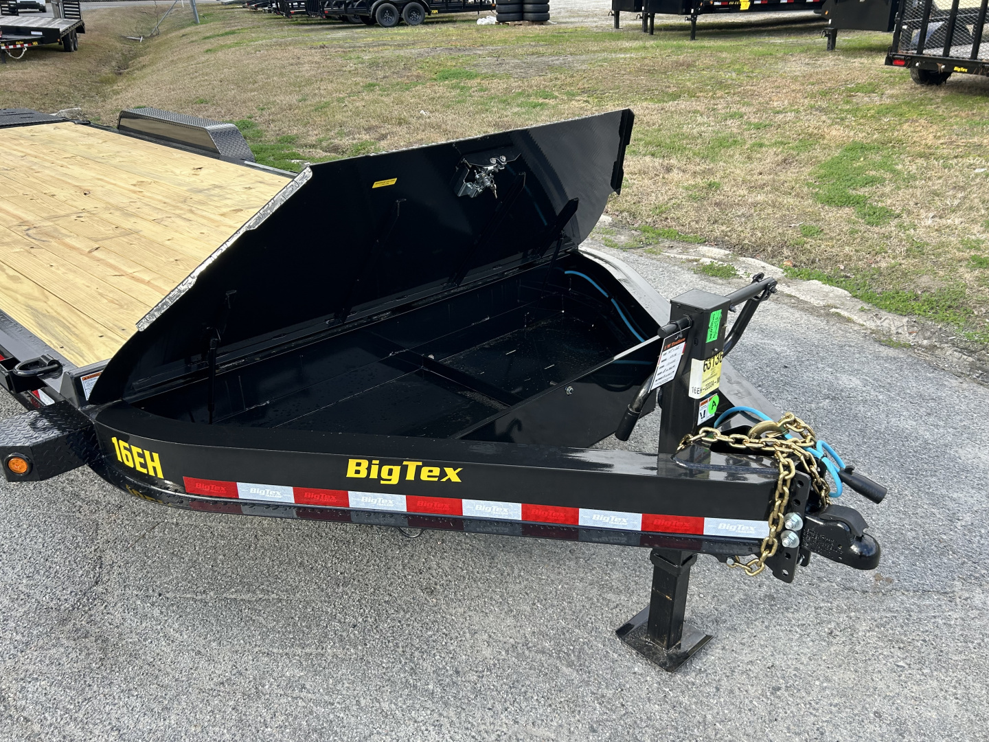 New 2027 Big Tex Trailers 16EH-22D3A-MRBK Equipment Trailer, 19+3, MEGA RAMPS, 17.6K GVWR