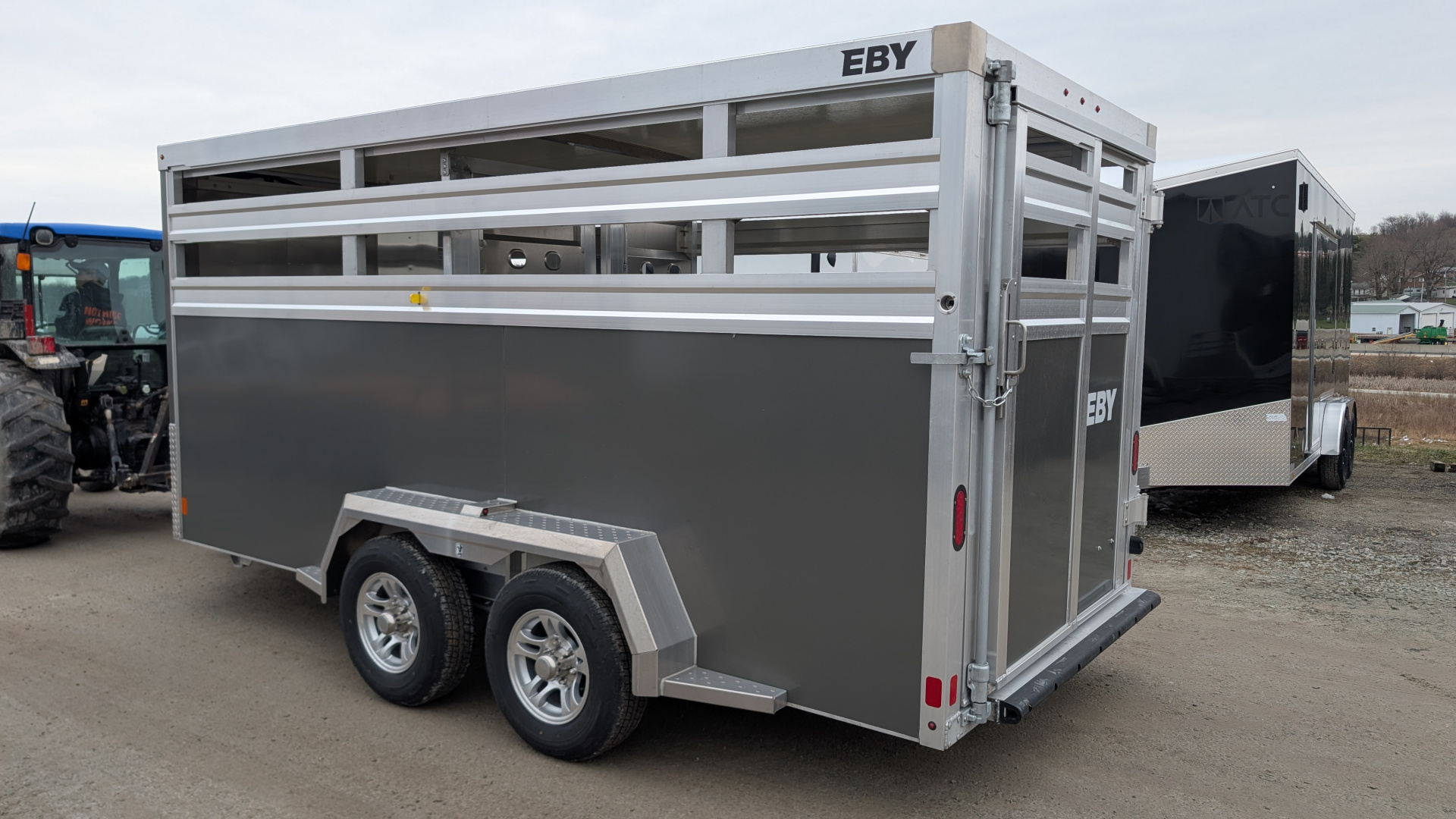 New 2027 EBY 16' Bumper '38 SPECIAL 16' Aluminum Stock Trailer (7' HIGH)
