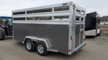 New 2027 EBY 16' Bumper '38 SPECIAL 16' Aluminum Stock Trailer (7' HIGH)