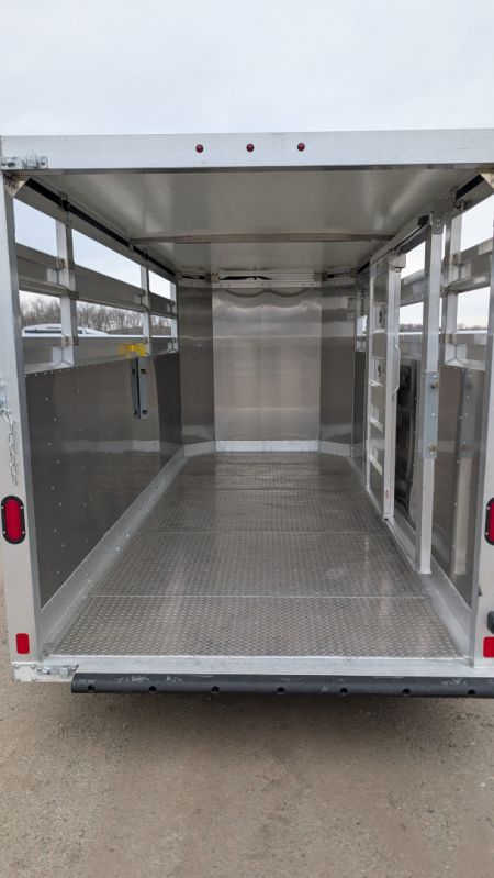 New 2027 EBY 16' Bumper '38 SPECIAL 16' Aluminum Stock Trailer (7' HIGH)