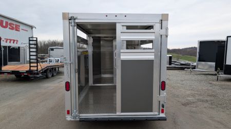 New 2027 EBY 16' Bumper '38 SPECIAL 16' Aluminum Stock Trailer (7' HIGH)