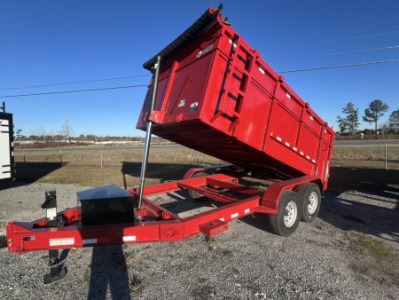 New 2027 Panther Cargo 7x14 Heavy-Duty Dump Trailer – Red | 14,000 lb GVWR