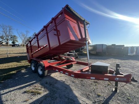 New 2027 Panther Cargo 7x14 Heavy-Duty Dump Trailer – Red | 14,000 lb GVWR