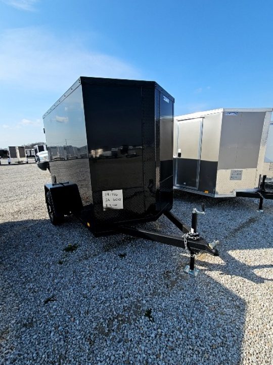 New 2026 CARGO EXPRESS EX DLX 5' x 8' 3K Idler Ramp Door Enclosed Cargo Trailer