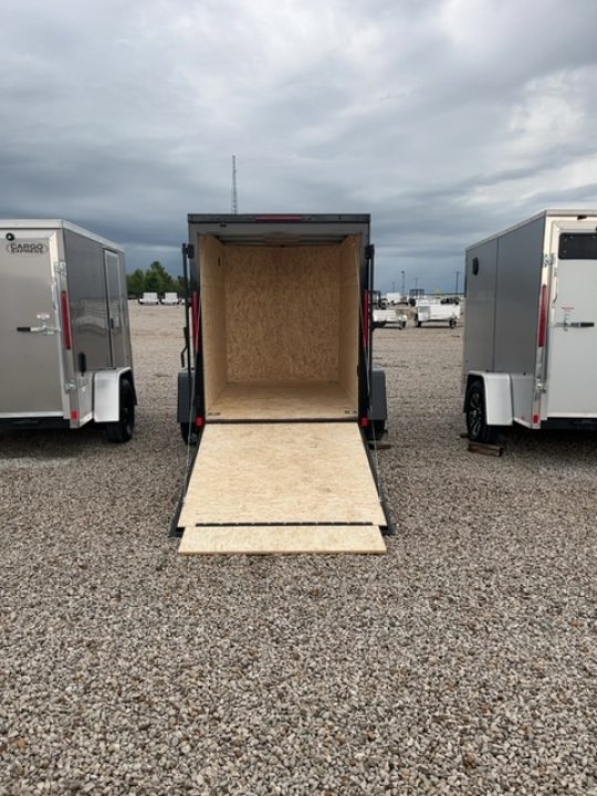 New 2026 CARGO EXPRESS EX DLX 5' x 8' 3K Idler Ramp Door Enclosed Cargo Trailer