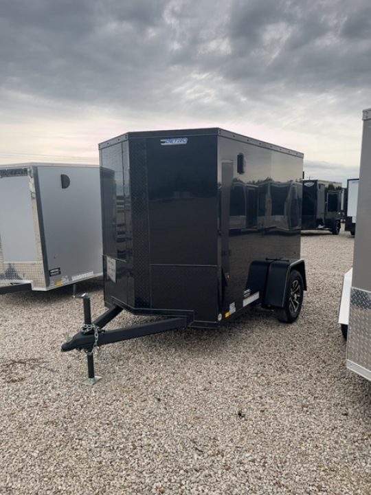 New 2026 CARGO EXPRESS EX DLX 5' x 8' 3K Idler Ramp Door Enclosed Cargo Trailer