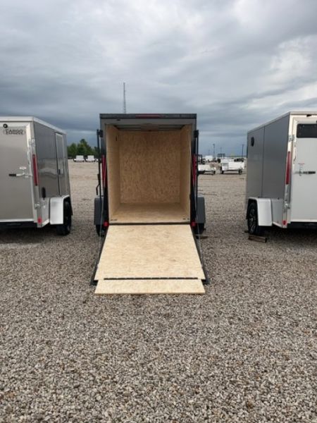 New 2026 CARGO EXPRESS EX DLX 5' x 8' 3K Idler Ramp Door Enclosed Cargo Trailer