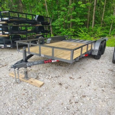 New 2026 WD Trailers 83x14 TA , Straight deck with 48  gate, 3.5k axles, diamond series Utility Trailer