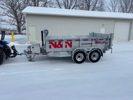 New 2026 N & N Trailers 7x12 Galvanized 15K Dump Trailer