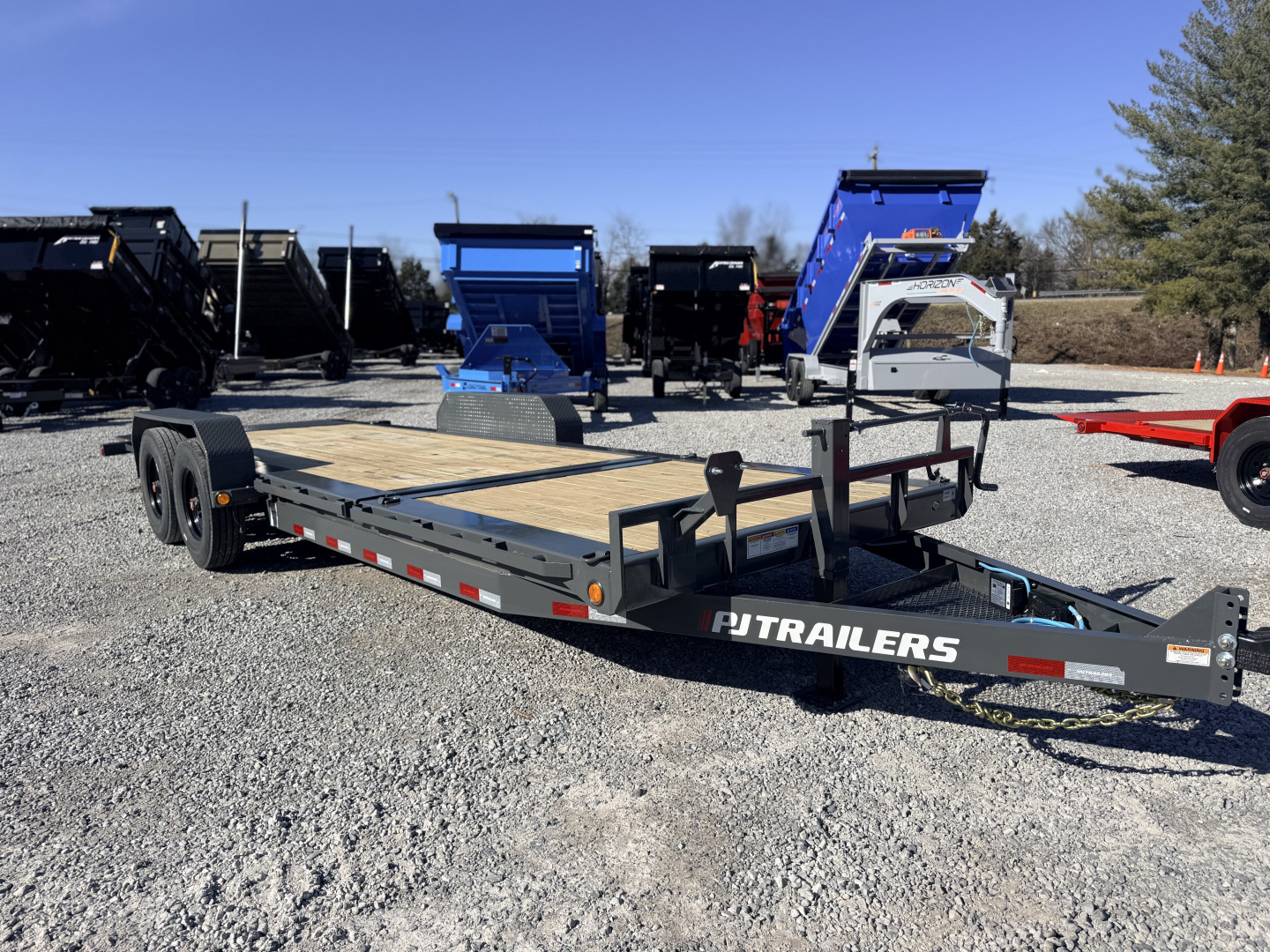 New 2026 PJ Trailers 7X22 GRAVITY TILT 16K GVWR Equipment Trailer