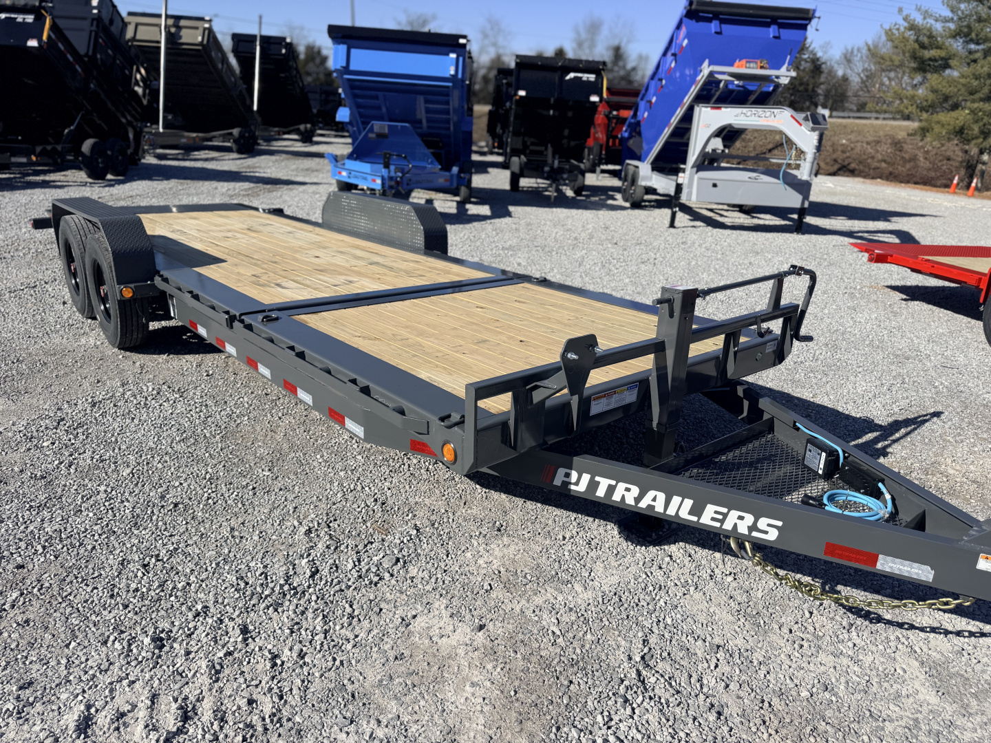 New 2026 PJ Trailers 7X22 GRAVITY TILT 16K GVWR Equipment Trailer
