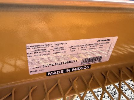 New 2026 PJ Trailers 7X20 GRAVITY TILT 14K GVWR Equipment Trailer