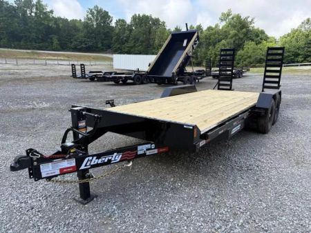 New 2026 Liberty LE14K 20’ Equipment Trailer stand up ramps, 14K GVWR