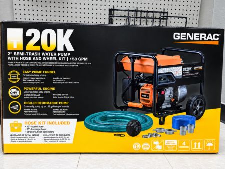 New 2026 Generac 2  SEMI-TRASH WATER PUMP Pumps