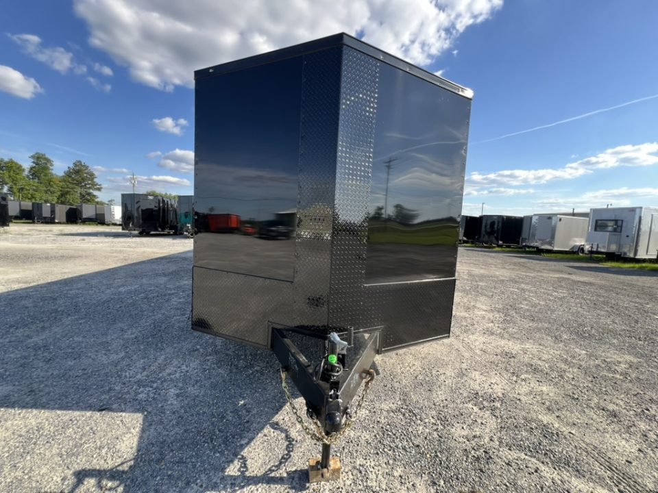 New 2027 Rock Solid Cargo 8.5x36 Triple Axle Enclosed Car Hauler – Black PolyCore
