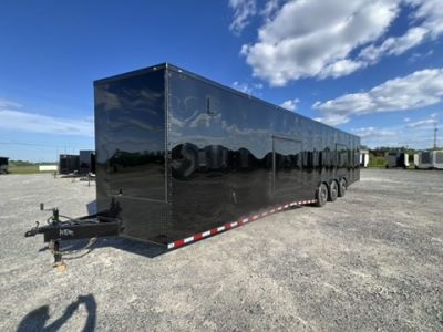 New 2027 Rock Solid Cargo 8.5x36 Triple Axle Enclosed Car Hauler – Black PolyCore