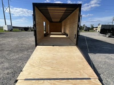 New 2027 Rock Solid Cargo 8.5x36 Triple Axle Enclosed Car Hauler – Black PolyCore
