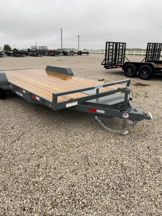 New 2026 Charcoal Gray Sure-Trac 7 x 20 (18+2) 10K C-Channel Car Hauler