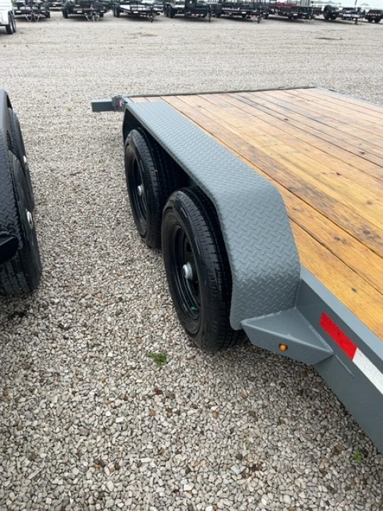 New 2026 Charcoal Gray Sure-Trac 7 x 20 (18+2) 10K C-Channel Car Hauler