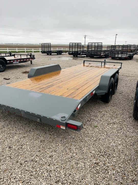 New 2026 Charcoal Gray Sure-Trac 7 x 20 (18+2) 10K C-Channel Car Hauler
