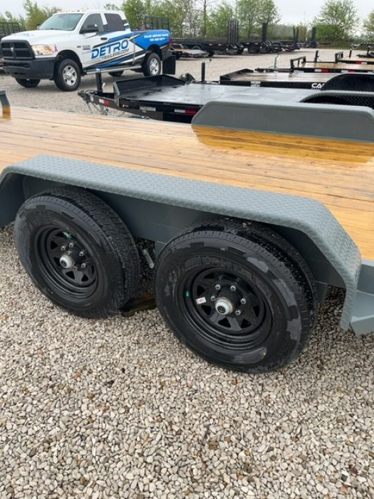 New 2026 Charcoal Gray Sure-Trac 7 x 20 (18+2) 10K C-Channel Car Hauler
