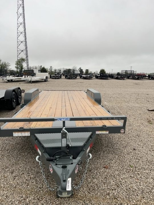 New 2026 Charcoal Gray Sure-Trac 7 x 20 (18+2) 10K C-Channel Car Hauler