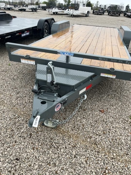 New 2026 Charcoal Gray Sure-Trac 7 x 20 (18+2) 10K C-Channel Car Hauler
