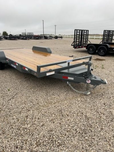 New 2026 Charcoal Gray Sure-Trac 7 x 20 (18+2) 10K C-Channel Car Hauler