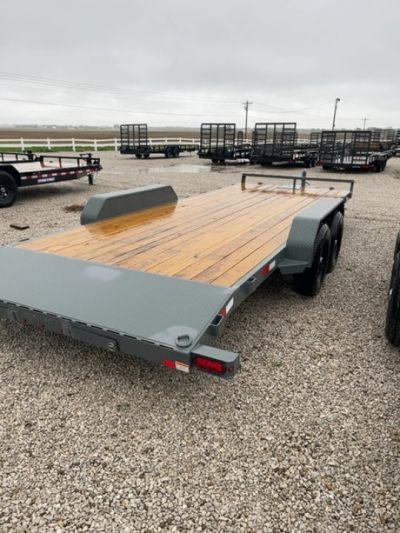 New 2026 Charcoal Gray Sure-Trac 7 x 20 (18+2) 10K C-Channel Car Hauler