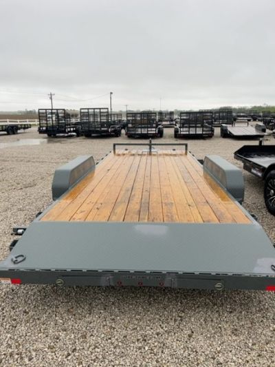 New 2026 Charcoal Gray Sure-Trac 7 x 20 (18+2) 10K C-Channel Car Hauler