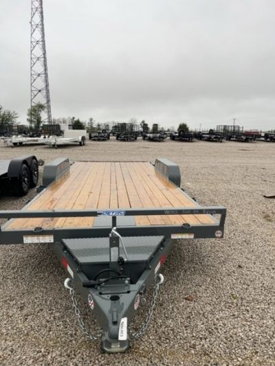 New 2026 Charcoal Gray Sure-Trac 7 x 20 (18+2) 10K C-Channel Car Hauler