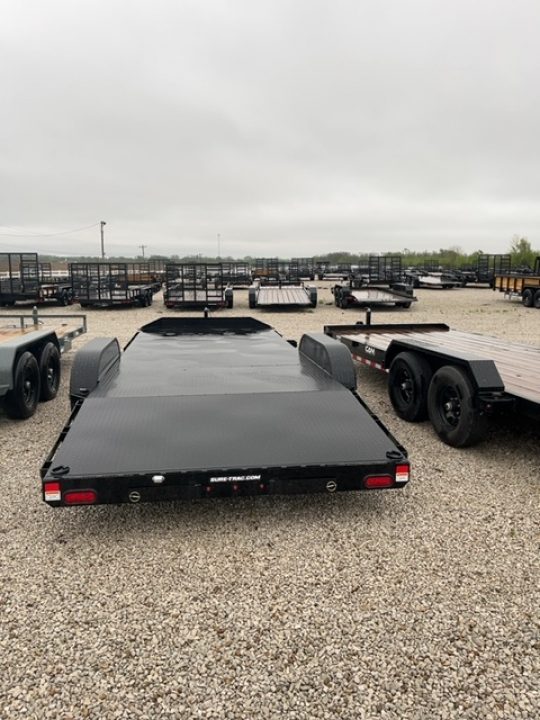 New 2026 Sure-Trac 7 x 20 (16+4) 10K Steel Deck Car Hauler
